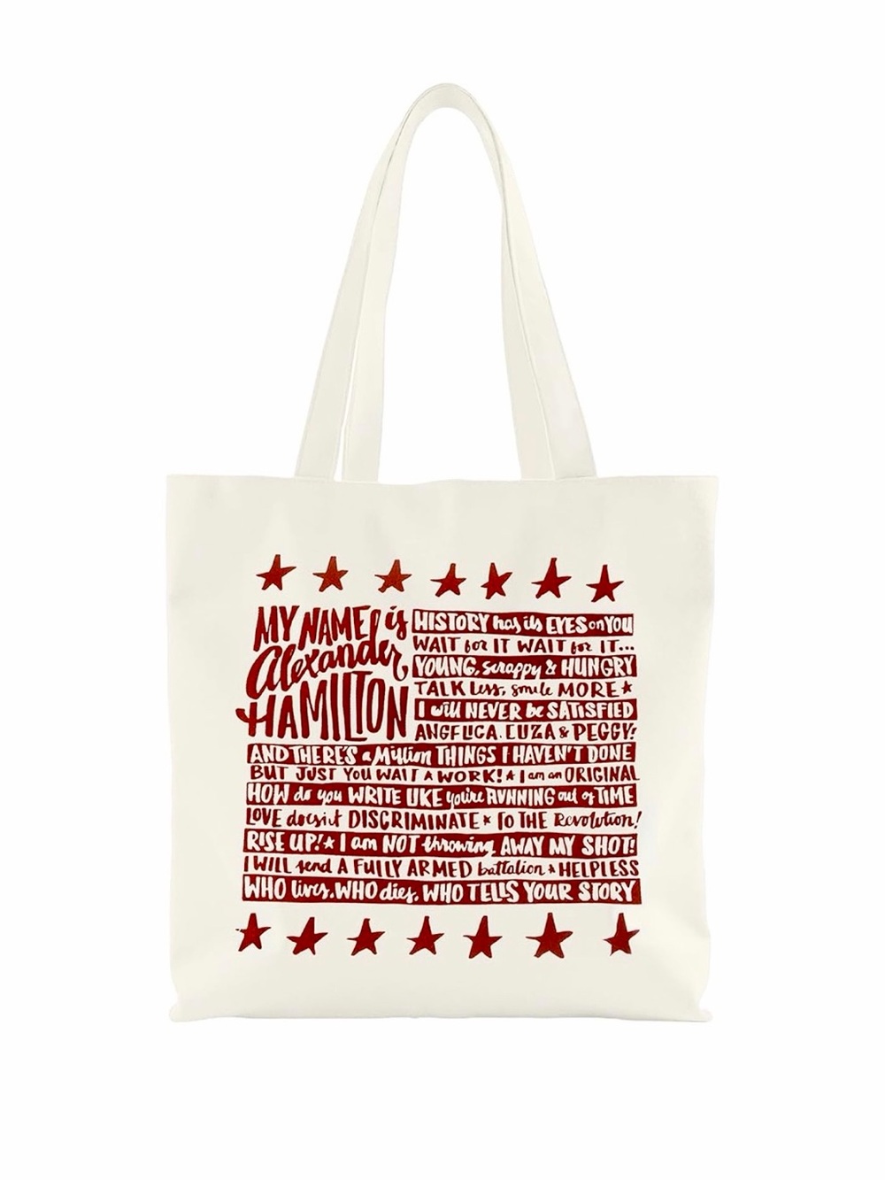 Canvas Tote Bag — Hamilton Quotes